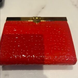 Red Patent Leather Wallet